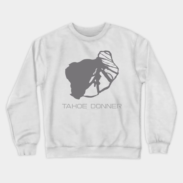 Tahoe Donner Resort 3D Crewneck Sweatshirt by Mapsynergy